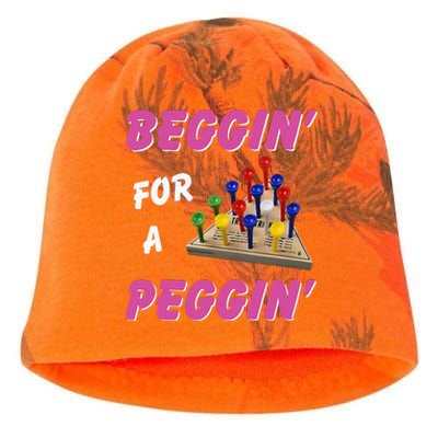 Beggin For A Peggin Kati - Camo Knit Beanie