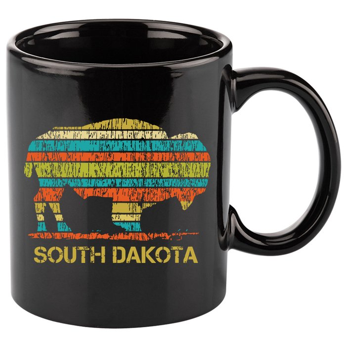 Buffalo For A South Dakota Vacation 11oz C Handle Ceramic Mug