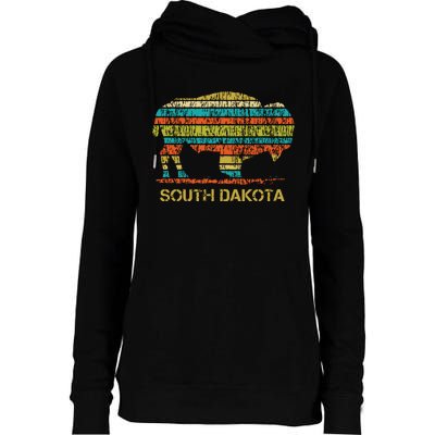 Buffalo For A South Dakota Vacation Womens Funnel Neck Pullover Hood