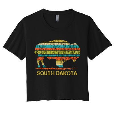 Buffalo For A South Dakota Vacation Crop Top