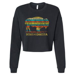 Buffalo For A South Dakota Vacation Cropped Pullover Crew