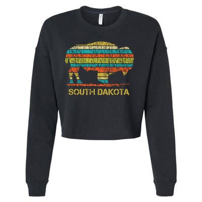 Buffalo For A South Dakota Vacation Cropped Pullover Crew