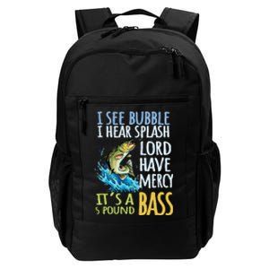 Bass Fishing Angling Sport Black Bass Fish Daily Commute Backpack