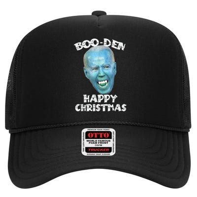 BooDen Funny Anti Biden Halloween Costume High Crown Mesh Back Trucker Hat