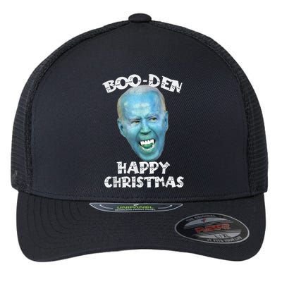 BooDen Funny Anti Biden Halloween Costume Flexfit Unipanel Trucker Cap