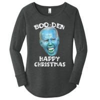 BooDen Funny Anti Biden Halloween Costume Women's Perfect Tri Tunic Long Sleeve Shirt