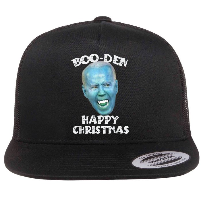 BooDen Funny Anti Biden Halloween Costume Flat Bill Trucker Hat