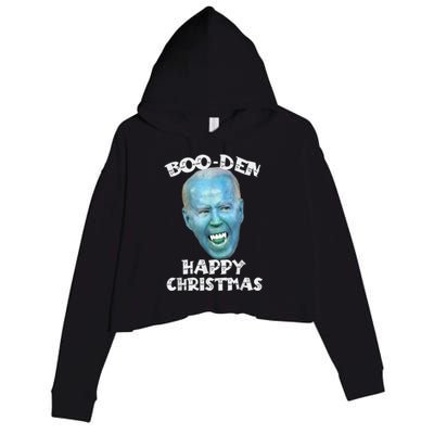 BooDen Funny Anti Biden Halloween Costume Crop Fleece Hoodie