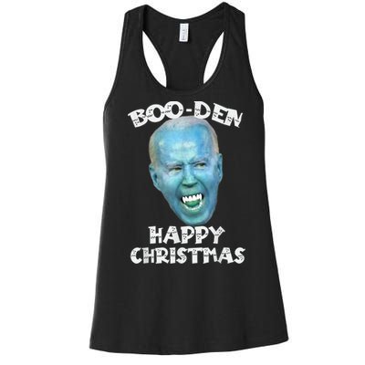 BooDen Funny Anti Biden Halloween Costume Women's Racerback Tank