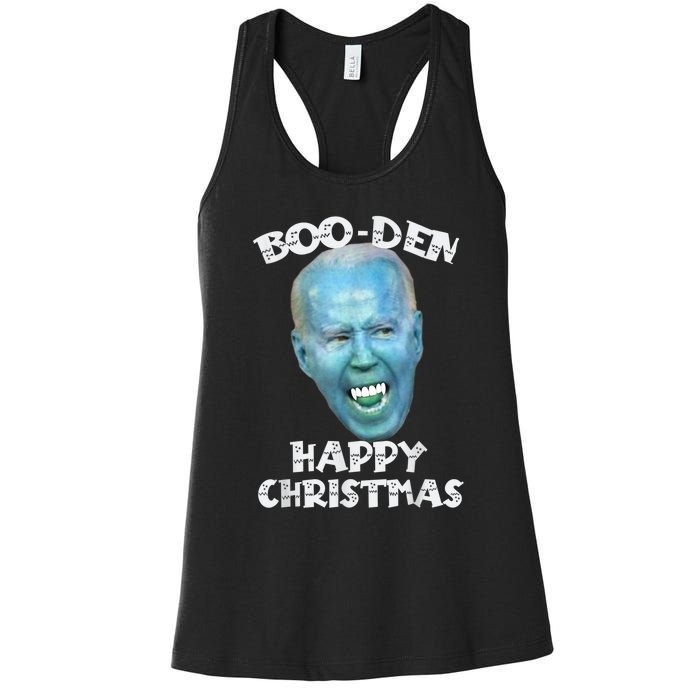 BooDen Funny Anti Biden Halloween Costume Women's Racerback Tank