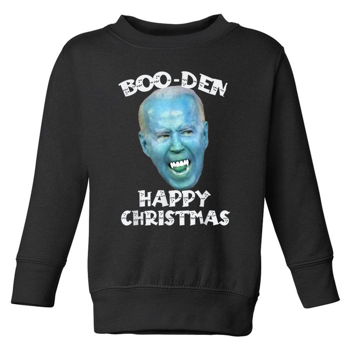 BooDen Funny Anti Biden Halloween Costume Toddler Sweatshirt