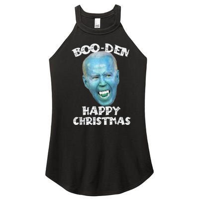 BooDen Funny Anti Biden Halloween Costume Women's Perfect Tri Rocker Tank