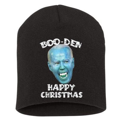 BooDen Funny Anti Biden Halloween Costume Short Acrylic Beanie