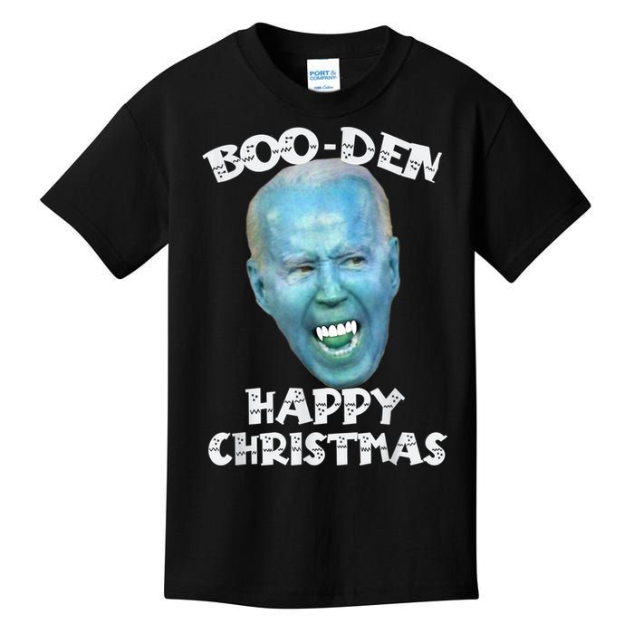 BooDen Funny Anti Biden Halloween Costume Kids T-Shirt