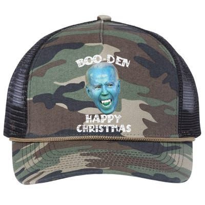 BooDen Funny Anti Biden Halloween Costume Retro Rope Trucker Hat Cap