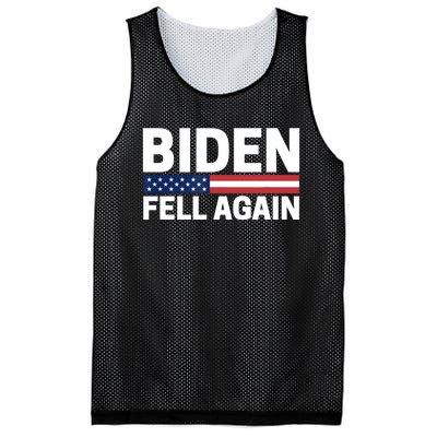 Biden Fell Again Funny Joe Biden Mesh Reversible Basketball Jersey Tank