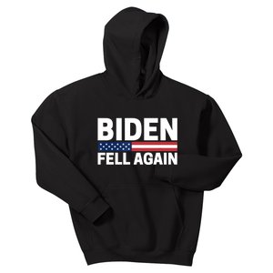 Biden Fell Again Funny Joe Biden Kids Hoodie