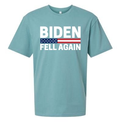 Biden Fell Again Funny Joe Biden Sueded Cloud Jersey T-Shirt