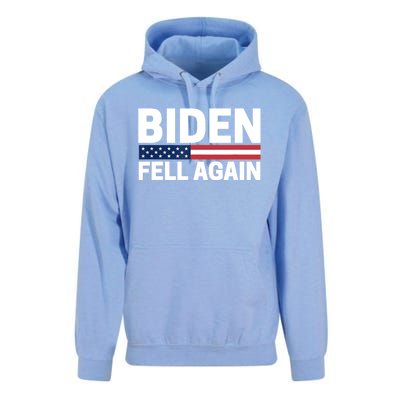 Biden Fell Again Funny Joe Biden Unisex Surf Hoodie