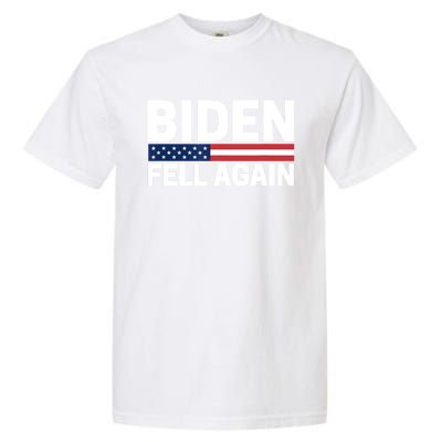 Biden Fell Again Funny Joe Biden Garment-Dyed Heavyweight T-Shirt