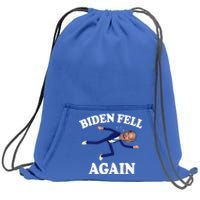 Biden Fell Again Funny Joe Biden Sweatshirt Cinch Pack Bag