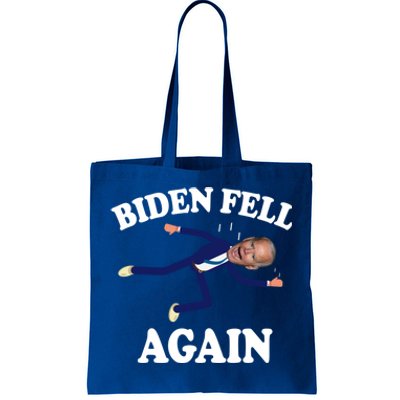 Biden Fell Again Funny Joe Biden Tote Bag