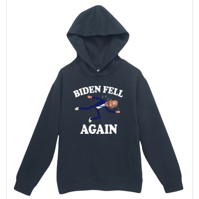 Biden Fell Again Funny Joe Biden Urban Pullover Hoodie