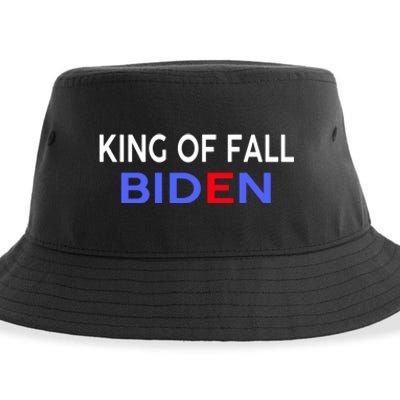 king of fall biden biden fell again funny academy graduation Sustainable Bucket Hat