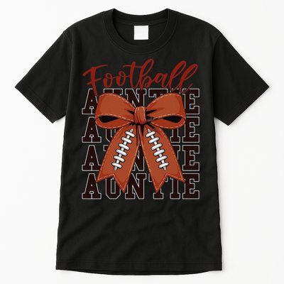 Baby Football Auntie Coquette Bow Cute Mom Teen Girl Tall T-Shirt