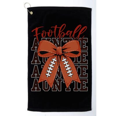 Baby Football Auntie Coquette Bow Cute Mom Teen Girl Golf Towel