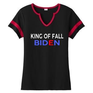 Biden Fell Again Funny Joe Biden Ladies Halftime Notch Neck Tee