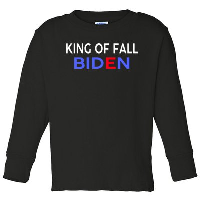 Biden Fell Again Funny Joe Biden Toddler Long Sleeve Shirt