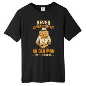 Beekeeping Funny An Old Man With His Bees Beekeeper Tall Fusion ChromaSoft Performance T-Shirt