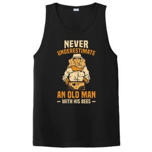 Beekeeping Funny An Old Man With His Bees Beekeeper PosiCharge Competitor Tank