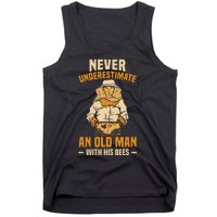 Beekeeping Funny An Old Man With His Bees Beekeeper Tank Top