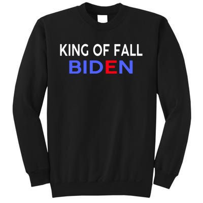 king of fall biden biden fell again funny academy graduation Sweatshirt