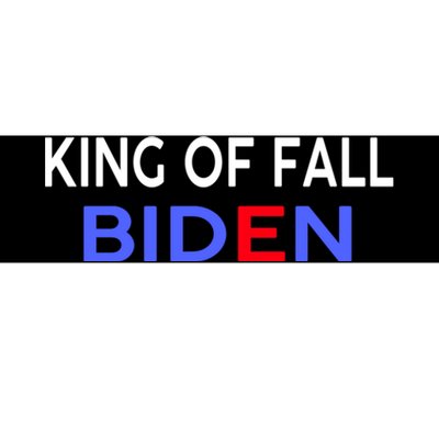 king of fall biden biden fell again funny academy graduation Bumper Sticker