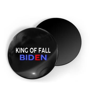 king of fall biden biden fell again funny academy graduation Magnet