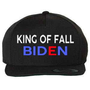 king of fall biden biden fell again funny academy graduation Wool Snapback Cap