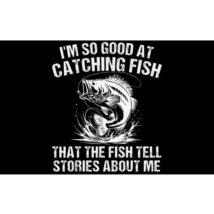 Bass Fishing Angler Funny Fisherman Catching Fish Gift Bumper Sticker