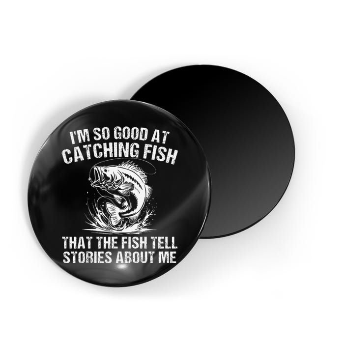 Bass Fishing Angler Funny Fisherman Catching Fish Gift Magnet