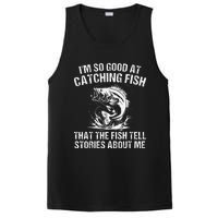 Bass Fishing Angler Funny Fisherman Catching Fish Gift PosiCharge Competitor Tank