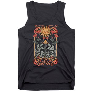 Boho Floral Art Nouveau Boho Wildflowers Tank Top