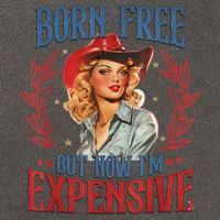 Born Free But Now I’M Expensive Cotton Canvas Backpack