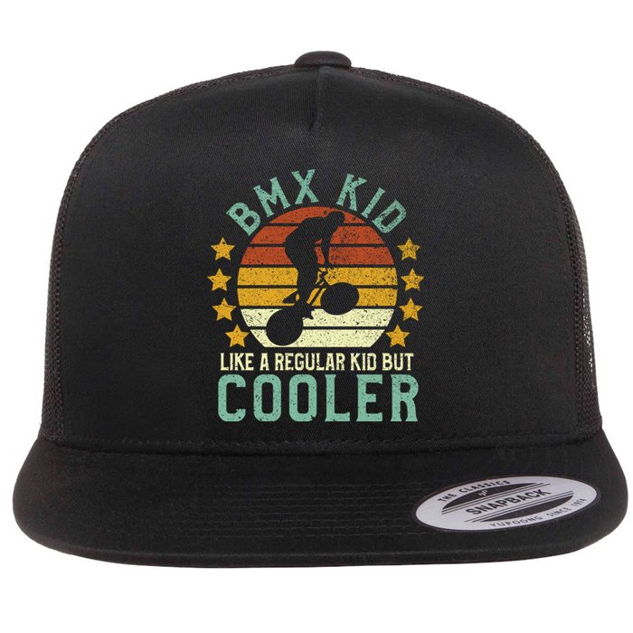 Bmx | Funny Bmx Trick Freestyle Bike Rider Gift Flat Bill Trucker Hat