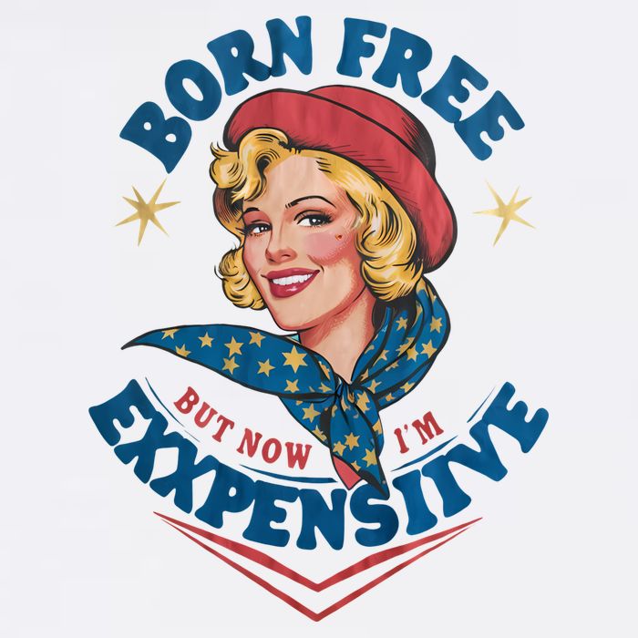 Born Free But Now Im Expensive Funny Fourth Of July 4th Of July Button