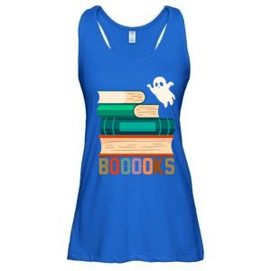 Boooooks Funny Book Ghost Halloween Gift Ladies Essential Flowy Tank