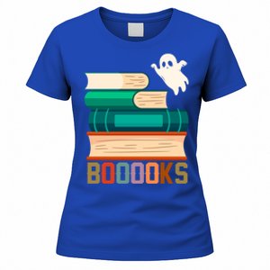 Boooooks Funny Book Ghost Halloween Gift Women's T-Shirt