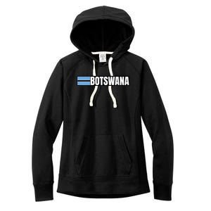 Botswana Flag Women's Fleece Hoodie