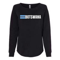 Botswana Flag Womens California Wash Sweatshirt